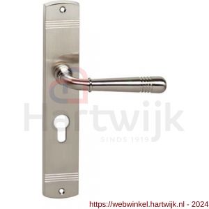 Intersteel Living 1705 deurkruk Emily op langschild met profielcilindergat 55 mm nikkel mat - H26009104 - afbeelding 1