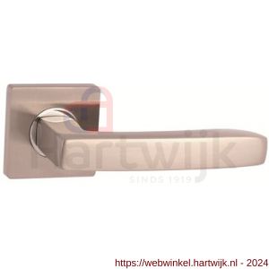 Intersteel Living 1714 gatdeel deurkruk rechts Dean op vierkant rozet 7 mm nokken chroom-nikkel mat - H26005157 - afbeelding 1