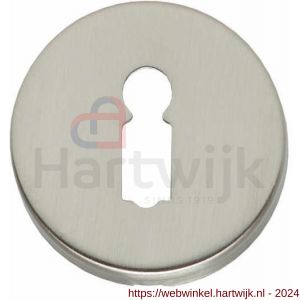 Intersteel Living 3186 sleutelplaatje kunststof verdekt diameter 49x7 mm messing nikkel mat - H26007609 - afbeelding 1