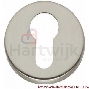 Intersteel Living 3186 profielcilinderplaatje kunststof verdekt diameter 49x7 mm messing nikkel mat - H26007555 - afbeelding 1