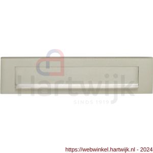 Intersteel Living 4000 briefplaat met klep-regenrand nikkel mat - H26007306 - afbeelding 1