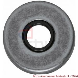 Intersteel 3186 rozet kunststof verdekt diameter 49x7 mm messing oud grijs - H26007559 - afbeelding 1