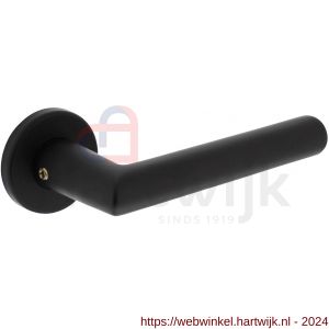 Intersteel Living 0055 deurkruk Broome op rozet diameter 50x7 mm met 7 mm nokken zwart - H26009114 - afbeelding 1