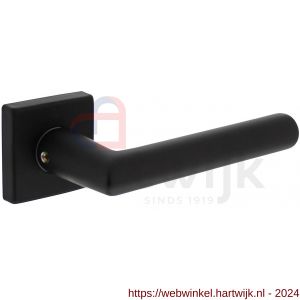Intersteel Living 0058 deurkruk Broome op rozet 50x50x10 mm met 7 mm nokken zwart - H26009126 - afbeelding 1