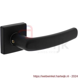 Intersteel Living 0059 gatdeel deurkruk Denham op rozet 50x50x10 mm met 7 mm nokken zwart - H26009132 - afbeelding 1