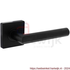 Intersteel Living 1707 deurkruk Bastian op rozet 55x55x10 mm zwart - H26009156 - afbeelding 1