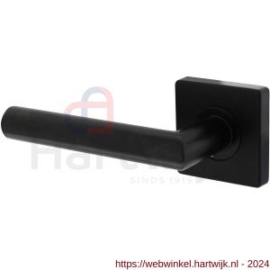 Intersteel Living 1707 gatdeel deurkruk links Bastian op rozet 55x55x10 mm zwart - H26009158 - afbeelding 1