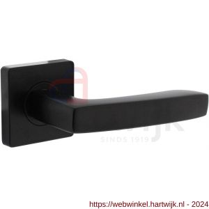 Intersteel Living 1712 deurkruk Minos op vierkant rozet 7 mm nokken mat zwart - H26008252 - afbeelding 1