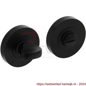 Intersteel Living 3476 WC-sluiting 8 mm verdekt met nokken diameter 52x10 mm zamak zwart - H26008281 - afbeelding 1