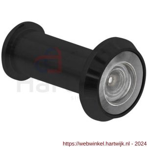 Intersteel Living 4055 deurspion 180 graden zwart deurdikte 35-60 mm diameter 14 mm - H26009946 - afbeelding 1