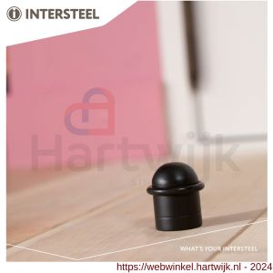 Intersteel Living 4420 deurstop met ring mat zwart - H26007385 - afbeelding 3