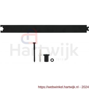 Intersteel Living 4501 tussenrail 45 cm voor schuifdeursysteem inclusief bevestigingsset mat zwart - H26008319 - afbeelding 1