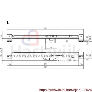 Intersteel Living 4501 sluitvertrager 3.0 railmontage universeel voor schuifdeursysteem zwart - H26009199 - afbeelding 2