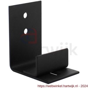 Intersteel Living 4501 verstelbare deurgeleider voor onderzijde schuifdeur zwart - H26008321 - afbeelding 1