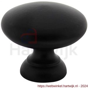 Intersteel Living 8478 meubelknop paddenstoel diameter 40 mm zwart - H26009217 - afbeelding 1