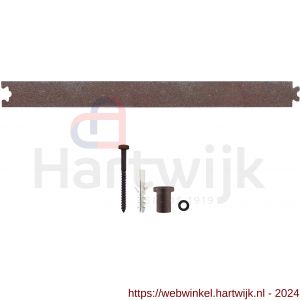 Intersteel Living 4501 tussenrail 45 cm voor schuifdeursysteem inclusief bevestigingsset antiek finish - H26008370 - afbeelding 1