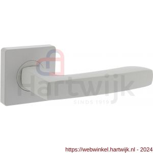 Intersteel Living 1712 deurkruk Minos op vierkant rozet 55x55x10 mm met nokken wit - H26009234 - afbeelding 1