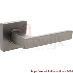 Intersteel Living 1713 deurkruk Hera op vierkante rozet met nokken 55x55x10 mm antraciet-grijs - H26009997 - afbeelding 1