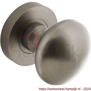 Intersteel Living 2126 knop rond vast op rozet diameter 52x10 mm met nokken en stift antraciet-grijs - H26010003 - afbeelding 1