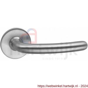 Intersteel Living 0568 deurkruk Sabel-slank diameter 16 mm op rozet plat zonder veer RVS - H26000460 - afbeelding 1