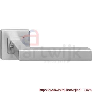 Intersteel Living 1249 gatdeel deurkruk Vierkant op rozet vierkant dubbel geveerd RVS - H26000617 - afbeelding 1