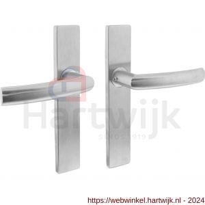 Intersteel Essentials 1327 deurkruk Blok op verdekt schild rechthoek blind met nokken 7 mm RVS EN 1906/4 - H26005736 - afbeelding 1