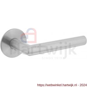 Intersteel Essentials 1840 deurkruk Hoek 90 graden vastdraaibaar geveerd op ronde magneet rozet RVS - H26007496 - afbeelding 1