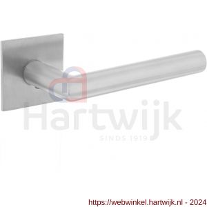 Intersteel Essentials 1850 deurkruk Hoek 90 graden vastdraaibaar geveerd op vierkante magneet rozet RVS - H26007497 - afbeelding 1