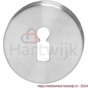 Intersteel Living 3464 sleutelplaatje kunststof verdekt met nokken diameter 55x8 mm circulair geborsteld RVS - H26007605 - afbeelding 1