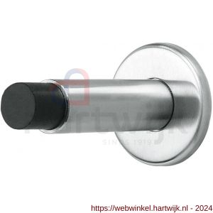Intersteel Essentials 4421 deurstop wandmontage met rozet RVS - H26007394 - afbeelding 1