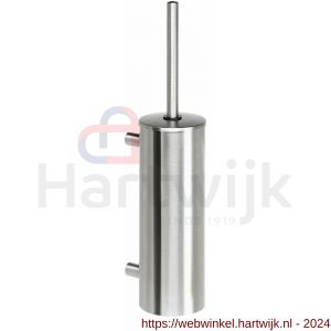Intersteel Essentials 7626 WC-borstelset kokermodel wandmontage RVS - H26007889 - afbeelding 1