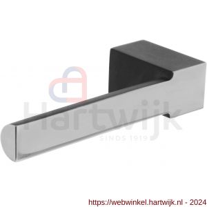 Intersteel Exclusives 0725 gatdeel deurkruk links Moors nummer 5 met rozet vierkant plat verdekt RVS gepolijst-mat zwart - H26006234 - afbeelding 1