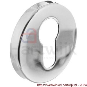 Intersteel Essentials 3472 profielcilinderplaatje staal verdekt diameter 55x8 mm RVS gepolijst - H26006914 - afbeelding 1