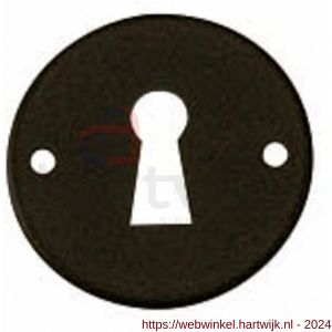 Intersteel Living 3627 sleutelplaatje diameter 49x2 mm smeedijzer zwart - H26007607 - afbeelding 1