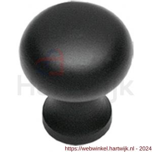 Intersteel Living 8550 meubelknop Paddenstoel 30 mm smeedijzer zwart - H26004081 - afbeelding 1