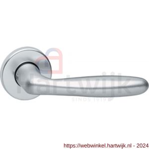 Intersteel 0072 deurkruk Sigaar en rozet met nok met sleutelgat plaatje aluminium F1 - H26006474 - afbeelding 1