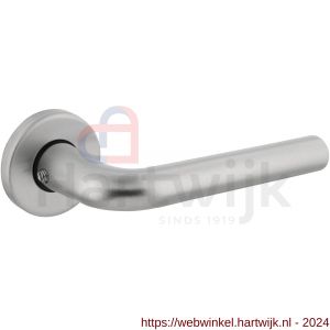 Intersteel 0073 deurkruk Derby op rozet diameter 50x7 mm met 7 mm nokken aluminium F1 - H26001625 - afbeelding 1