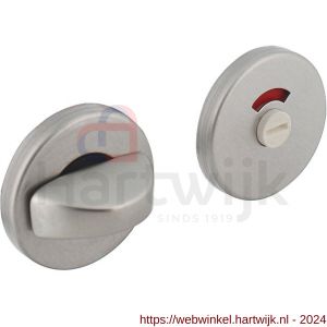 Intersteel 3090 WC-sluiting 8 mm rond verdekt aluminium F1 - H26002651 - afbeelding 1