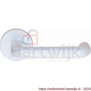 Intersteel 0009 deurkruk Nylon met rozet met sleutelplaatje wit - H26008853 - afbeelding 1