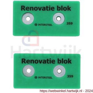 Intersteel 4631 renovatie blok set voor freesmalset scharnieren - H26010498 - afbeelding 1