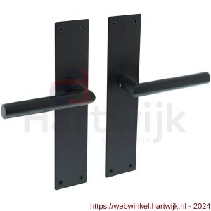 Intersteel Living 0583 deurkruk Jura met langschild 250x55x2 mm blind RVS-zwart - H26007106 - afbeelding 1