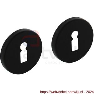 Intersteel Living 3092 sleutelplaatje diameter 50x7 mm met 7 mm nokken aluminium-zwart - H26010529 - afbeelding 1