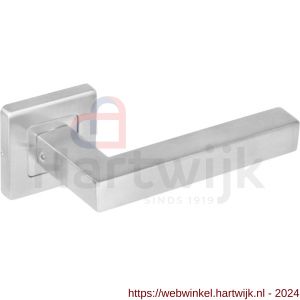 Intersteel Essentials 1249 deurkruk Vierkant op dubbelgeveerde rozet 53x53x8 mm met 7 mm nokken RVS - H26009016 - afbeelding 1