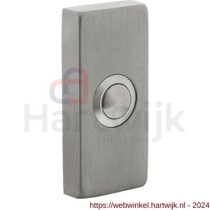 Intersteel Essentials 3990 deurbel rechthoekig verdekt 65x30x10 mm RVS - H26010562 - afbeelding 1