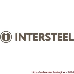 Intersteel Living 1692 gatdeel deurkruk links Bjorn op ronde rozet 53x8 mm met nokken mat zwart - H26008232 - afbeelding 1