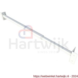 SecuBar Single bovenlicht-klapraam barrière-stang staal 100-180 cm RAL 9010 wit - H50750122 - afbeelding 1