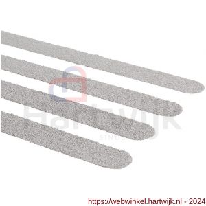 SecuCare antislip sticker langwerpig 19x600 mm binnen en buiten trap 15 treden set 15 stuks grijs - H50750275 - afbeelding 1