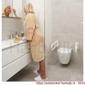 SecuCare toiletbeugel opklapbaar lengte 80 cm wit maximaal 125 kg - H50750287 - afbeelding 2