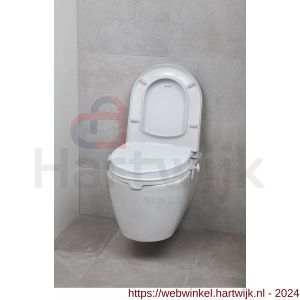 SecuCare toiletverhoger met klep 6 cm hoog maximaal klep verwijderbaar 225 kg - H50750290 - afbeelding 2