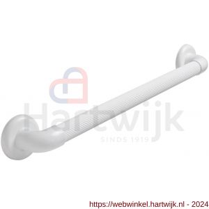 SecuCare Basic wandbeugel 60 cm geribbeld kunststof wit met montage materiaal - H50750227 - afbeelding 1
